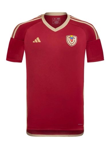 CAMISETA FÚTBOL HOMBRE ADIDAS SELECCIÓN VENEZUELA LOCAL JK4173 ALGODÓN ROJO