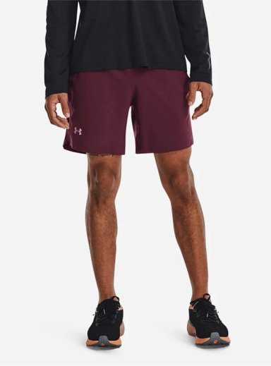 SHORT RUNNING HOMBRE UNDER ARMOUR LAUNCH RUN 7'' 1361493-600 GUINDA