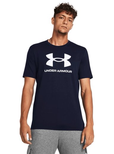 POLO HOMBRE UNDER ARMOUR MANGA CORTA SPORTSTYLE 1382911-408 ALGODÓN AZUL