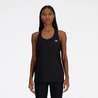 POLO MUJER NEW BALANCE SPORT ESSENTIALS WT41220BK NEGRO - 1