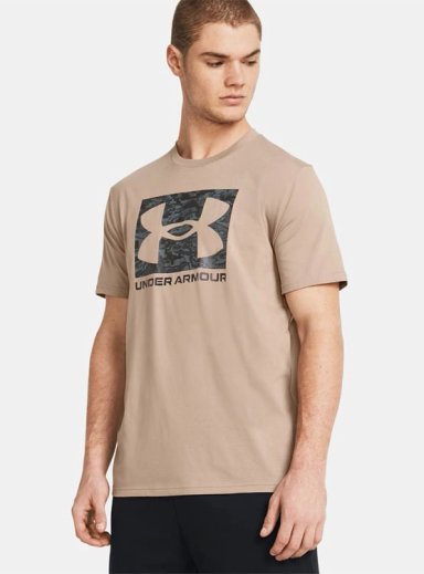 POLO HOMBRE UNDER ARMOUR BOXED LOGO 1361673-237 ALGODÓN MARRÓN