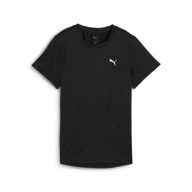 POLO DEPORTIVO MUJER PUMA MANGA CORTA TAD ESSENTIAL HEATHER TEE 525891 01 NEGRO - 4