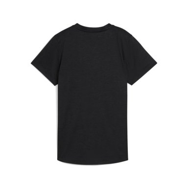 POLO DEPORTIVO MUJER PUMA MANGA CORTA TAD ESSENTIAL HEATHER TEE 525891 01 NEGRO - 5