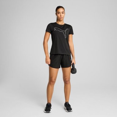 POLO DEPORTIVO MUJER PUMA MANGA CORTA TAD ESSENTIAL LOGO TEE 525892 01 NEGRO - 3