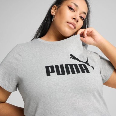 POLO DEPORTIVO MUJER PUMA MANGA CORTA ESSENTIALS N°1 LOGO TEE 682370 04 ALGODÓN GRIS - 4