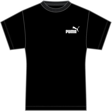 POLO DEPORTIVO MUJER PUMA MANGA CORTA ESSENTIALS SMALL N°1 LOGO TEE 682372 01 ALGODÓN NEGRO - 6
