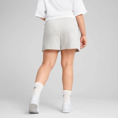 SHORT DEPORTIVO MUJER PUMA ESSENTIALS SMALL N°1 LOGO 4 S682438 ALGODÓN GRIS - 3