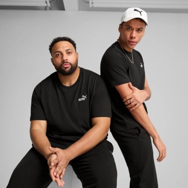 POLO DEPORTIVO HOMBRE PUMA MANGA CORTA ESSENTIALS SMALL N°1 LOGO TEE 682534 01 ALGODÓN NEGRO