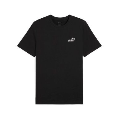 POLO DEPORTIVO HOMBRE PUMA MANGA CORTA ESSENTIALS SMALL N°1 LOGO TEE 682534 01 ALGODÓN NEGRO - 6