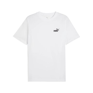 POLO DEPORTIVO HOMBRE PUMA MANGA CORTA ESSENTIALS SMALL N°1 LOGO TEE 682534 02 ALGODÓN BLANCO - 6