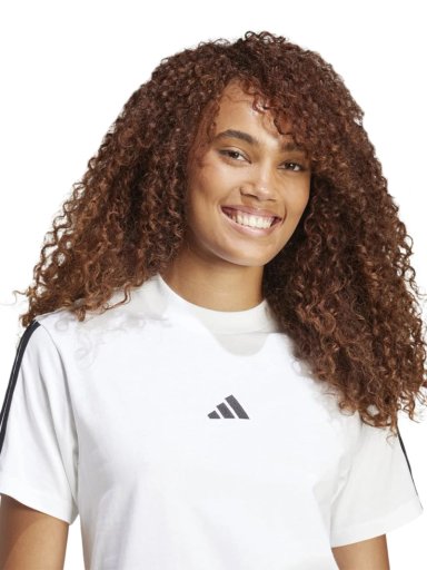 POLO DEPORTIVO MUJER ADIDAS TRAINING ESSENTIALS JM2394 ALGODÓN BLANCO - 4