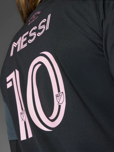 CAMISETA FÚTBOL MUJER ADIDAS INTER MIAMI 25/26 AWAY JERSEY MESSI NEGRO - 4