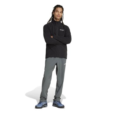 POLERA DEPORTIVA HOMBRE ADIDAS SENDERISMO MIDLAYERS JP0783 POLAR NEGRO - 4