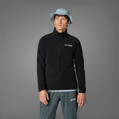 POLERA DEPORTIVA HOMBRE ADIDAS SENDERISMO MIDLAYERS JP0783 POLAR NEGRO - 6