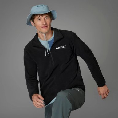 POLERA DEPORTIVA HOMBRE ADIDAS SENDERISMO MIDLAYERS JP0783 POLAR NEGRO - 7