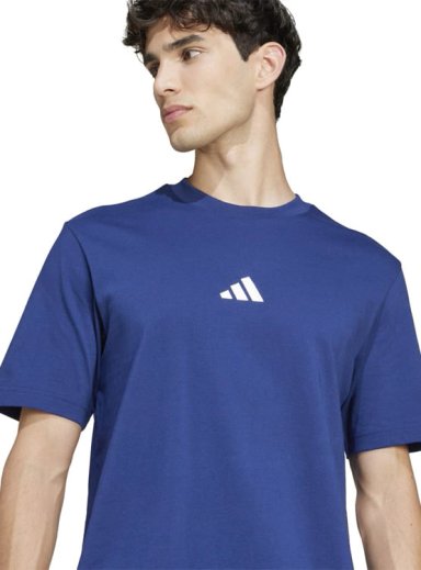 CAMISETA HOMBRE ADIDAS ESSENTIALS ALGODÓN AZUL - 3