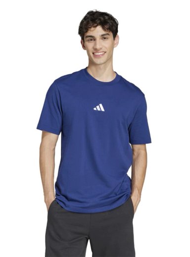 CAMISETA HOMBRE ADIDAS ESSENTIALS ALGODÓN AZUL - 5