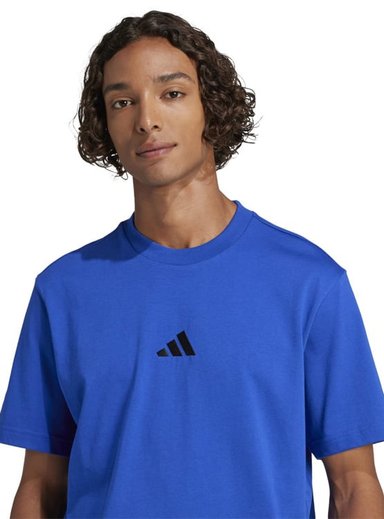 CAMISETA HOMBRE ADIDAS ESSENTIALS ALGODÓN AZUL - 3