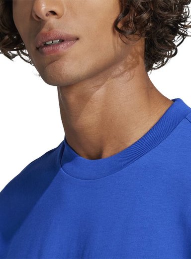 CAMISETA HOMBRE ADIDAS ESSENTIALS ALGODÓN AZUL - 4