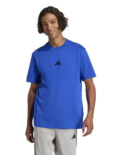 CAMISETA HOMBRE ADIDAS ESSENTIALS ALGODÓN AZUL - 5