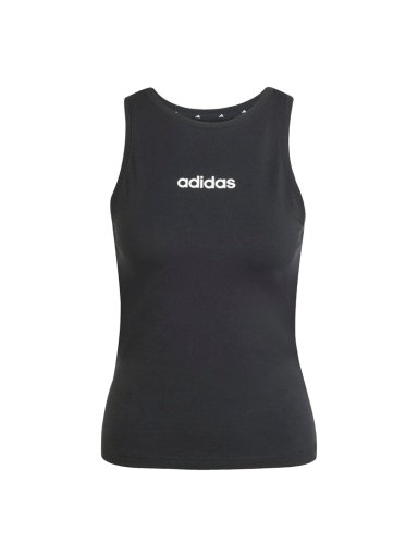 BVD TRAINING MUJER ADIDAS ESSENTIALS LINEAR SLIM COTTON TANK ALGODÓN NEGRO