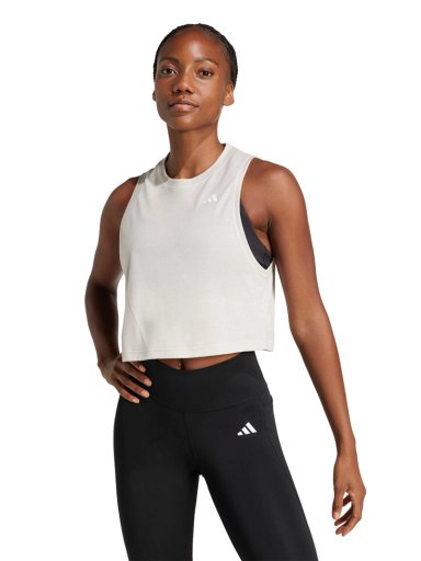 BVD TRAINING MUJER ADIDAS WORKOUT ESSENTIALS BOXY TANK BEIGE