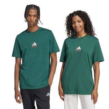 POLO HOMBRE ADIDAS CASUAL M L PIZZA TEE ALGODÓN VERDE - 7
