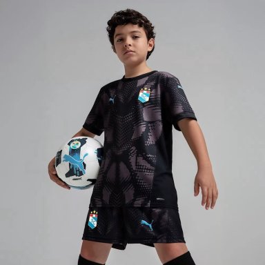 CAMISETA FÚTBOL NIÑO PUMA ARQUERO JUNIOR LOCAL SPORTING CRISTAL HOME GK JERSEY NEGRO