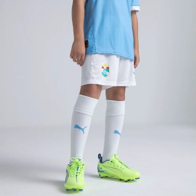 SHORT FÚTBOL NIÑO PUMA JUNIOR SPORTING CRISTAL LOCAL SC HOME SHORTS JR BLANCO