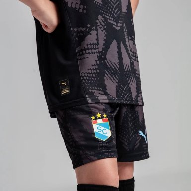 SHORT FÚTBOL NIÑO PUMA ARQUERO JUNIOR SPORTING CRISTAL LOCAL SC HOME GK SHORTS JR NEGRO