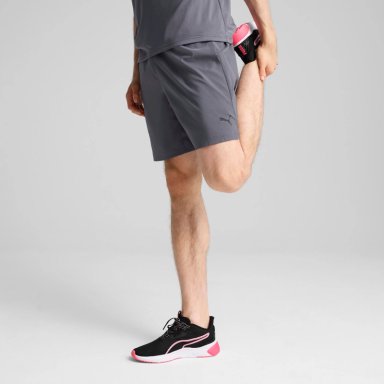 SHORT HOMBRE PUMA M TAD ESSENTIALS 7" WOVEN GRIS - 3