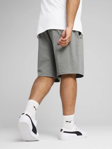 SHORT HOMBRE PUMA ESS NO. 1 LOGO JERSEY SHORTS 10'' ALGODÓN GRIS - 4