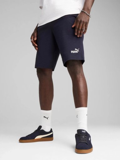 SHORT HOMBRE PUMA ESS NO. 1 LOGO JERSEY SHORTS 10'' ALGODÓN AZUL
