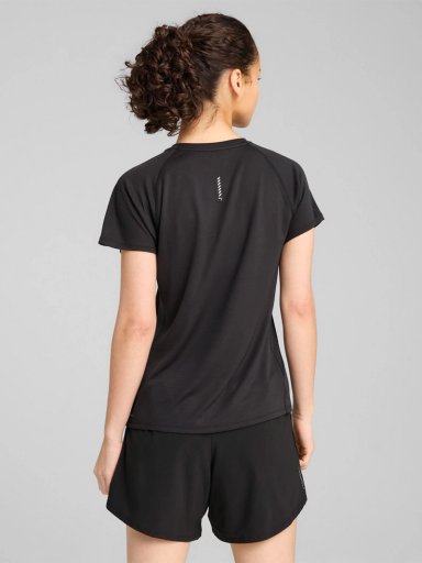POLO MUJER PUMA W RUN VELOCITY TEE (POLY) NEGRO - 2
