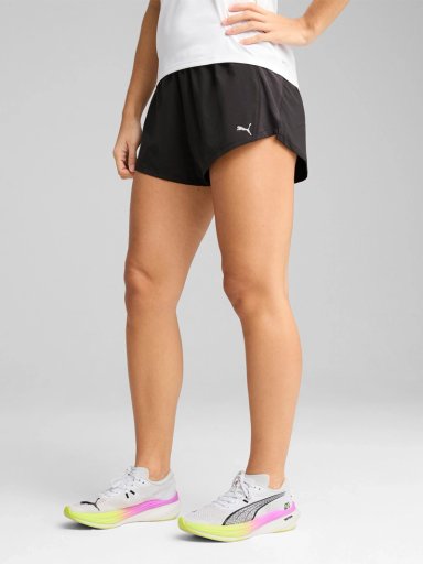 SHORT MUJER PUMA W RUN VELOCITY 3" NEGRO