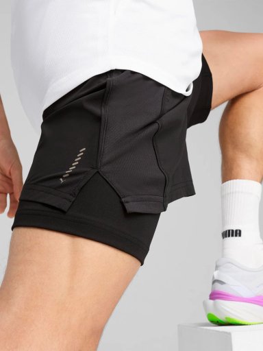 SHORT HOMBRE PUMA M RUN VELOCITY 2IN1 NEGRO - 4