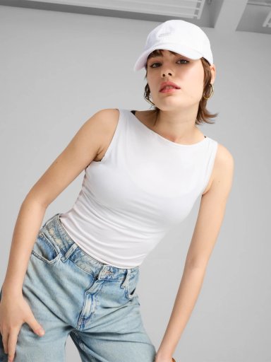 GORRO PUMA ESS NO. 1 LOGO PATCH BB BLANCO