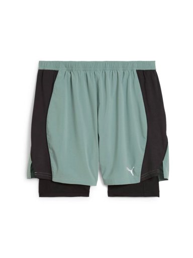 SHORT RUNNING MUJER PUMA M RUN VELOCITY 2 EN 1 VERDE