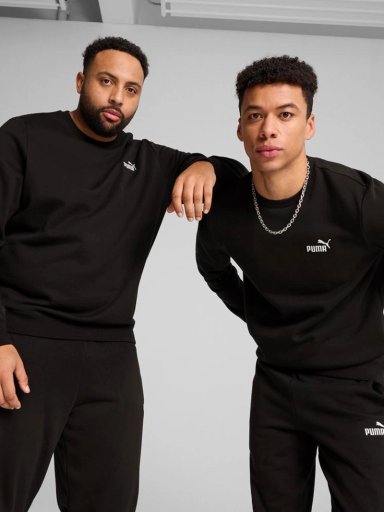 POLERÓN HOMBRE PUMA ESS SMALL NO. 1 LOGO CREW FL NEGRO