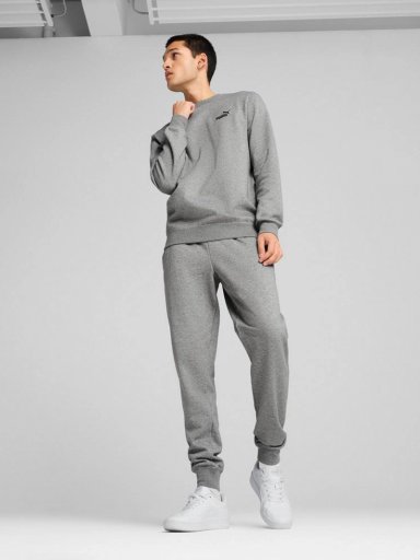 POLERÓN HOMBRE PUMA ESS SMALL NO. 1 LOGO CREW FL GRIS - 2