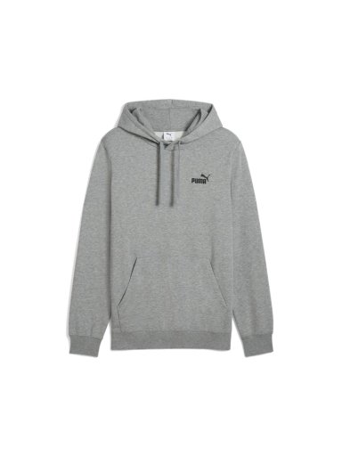 POLERÓN HOMBRE PUMA HOODIE ESSENTIALS NO.1 LOGO GRIS - 4