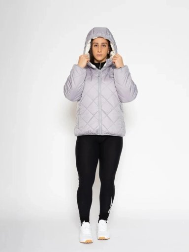 CASACA MUJER REEBOK PUFFER REVERSED TO SNOW FLEECE - 1