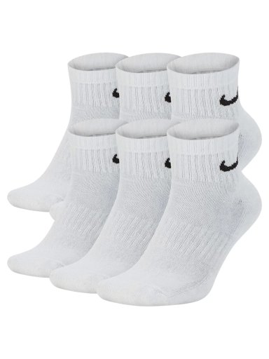 MEDIAS NIKE PACK 6 EVERYDAY CUSH ANKLE BLANCO