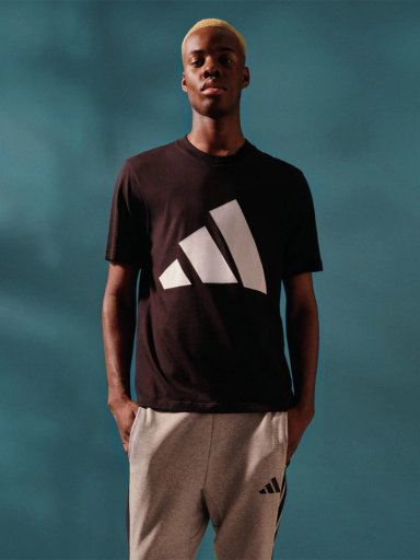 POLO  MUJER ADIDAS ESSENTIALS LOGO GRANDE ALGODÓN NEGRO - 5