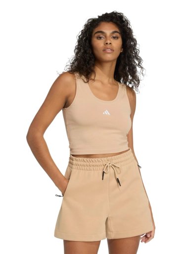 TOP DEPORTIVO TRAINING MUJER ADIDAS HOUSE OF BRAS ALGODÓN MARRÓN
