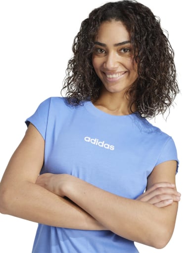 CAMISETA FÚTBOL MUJER ADIDAS POLO ALGODÓN AZUL - 3