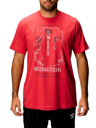 POLO FÚTBOL HOMBRE UMBRO ESTAMPADO DR24016-KYJ ALGODÓN