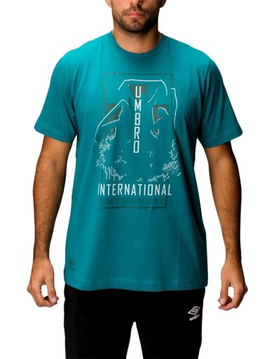 POLO FÚTBOL HOMBRE UMBRO ESTAMPADO DR24016-MAP ALGODÓN