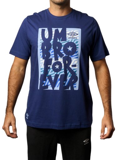 POLO FÚTBOL HOMBRE UMBRO ESTAMPADO DR24017-BM3 ALGODÓN - 1