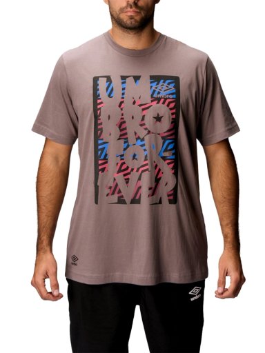 POLO FÚTBOL HOMBRE UMBRO ESTAMPADO DR24017-JFN ALGODÓN